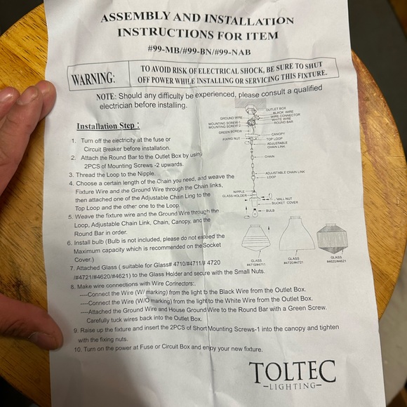 Toltec Lightning Chain Hung Pendant - Picture 5 of 7